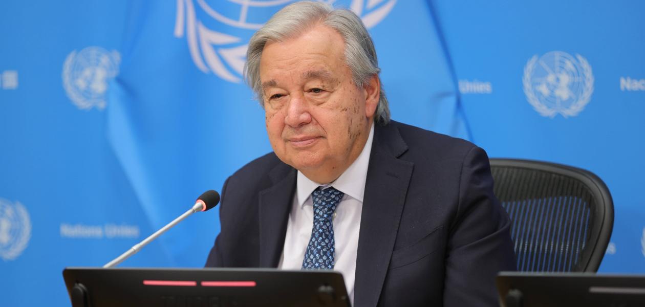 Das Foto zeigt António Guterres Die UNO und das Massaker der Hamas